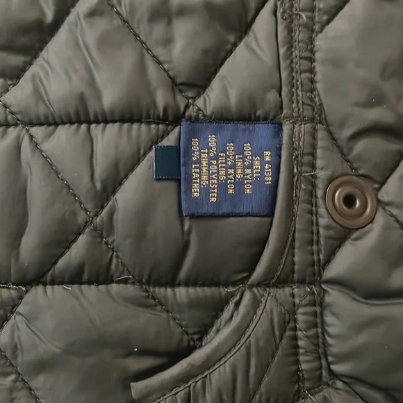 Polo by Ralph Lauren Green Quilted Vest - Picture 3 of 5